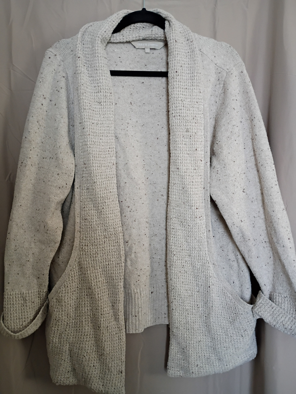 Cozy Open-Front Women's Sweater Cardigan - Cream